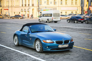 Blue BMW Z4